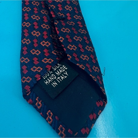 Brooks Brothers Silk Tie Bundle Allover Print Paisley Geometric Yellow Blue Red - Picture 5 of 7